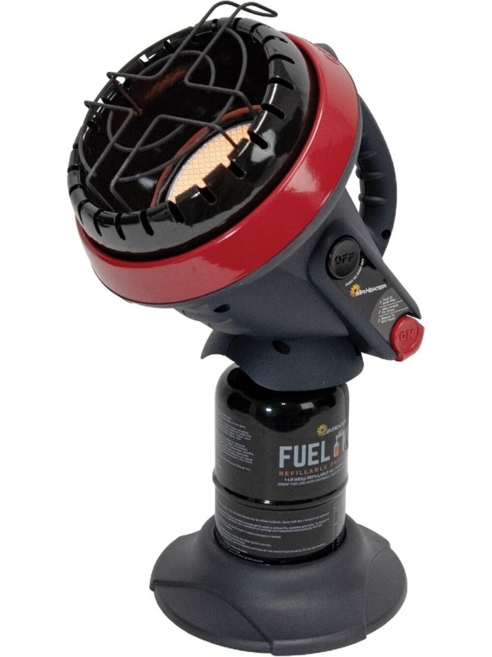 Indoor Safe Propane Heater - 3800 BTU, Lightweight, Tip-Over Protection, 95 Sq